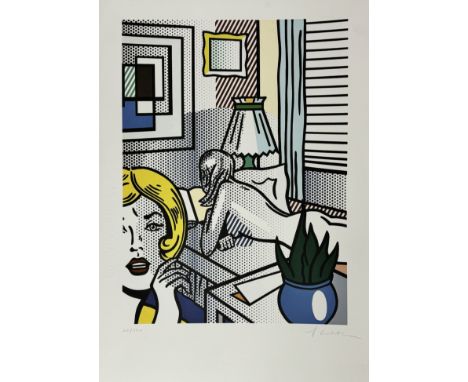 Roy LICHTENSTEIN (1923-1997), d'Après.  Women. Lithographie sur papier Vélin. Signé en bas à droite au crayon. Numéroté à la 