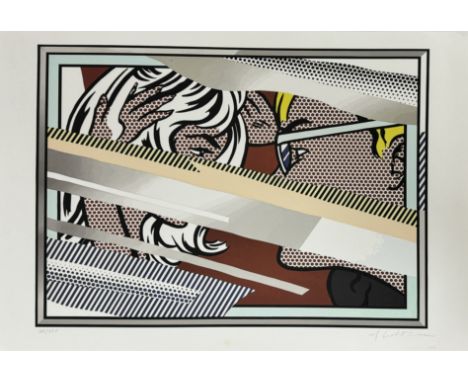 Roy LICHTENSTEIN (1923-1997), d'Après.  Women. Lithographie sur papier Vélin. Signé en bas à droite au crayon. Numéroté à la 