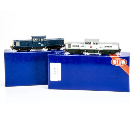 Heljan British Outline OO Gauge Diesel Locomotives, two boxed Class 17 locomotives 17081 D8507 in BR blue DCC with light and 