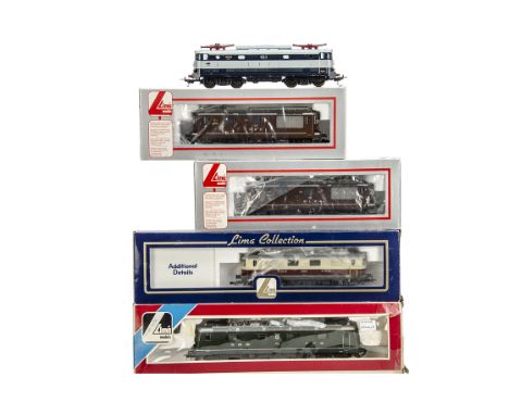 Lima Continental Electric HO Gauge Locomotives, boxed Swiss examples 208333LP 183 of the BLS and 208335LP 177 of the SEZ both