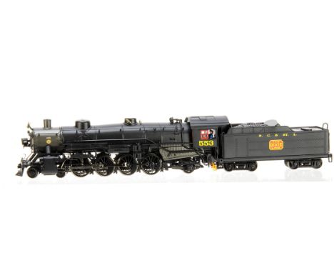 Bachmann Spectrum American HO Gauge Steam Locomotive and Tender, a boxed 81604 USRA light 4-8-2 Mountain Locomotive 553 in bl