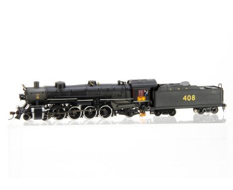 Bachmann Spectrum American HO Gauge Steam Locomotive and Tender, a boxed 81608 USRA Light 4-8-2 Mountain Locomotive 408 in bl