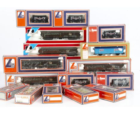 Lima OO Gauge Goods Wagons,  a boxed collection includes 305352W (3)/ 305353 (2) all Palethorpes Siphon G , 305614 W Oxford D