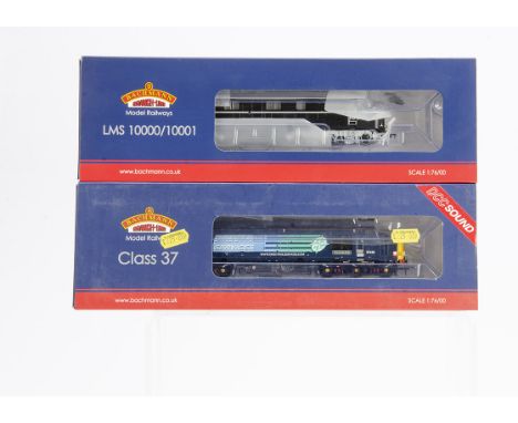 Bachmann OO Gauge Diesel Locomotives, two boxed examples 31-999X BR 10001 in black and silver livery produced for Rails of Sh