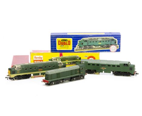 Boxed Hornby-Dublo 00 gauge 2-rail Diesel Locomotives, ref 2230 class 1 Bo-Bo no D8017, G, some paint loss to top of body, wh