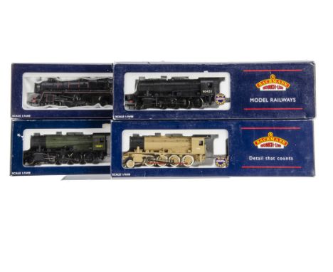 Bachmann OO Gauge Steam Locomotives and Tenders, four boxed examples Standard Class 5MT 73030 in black BR livery and Austerit