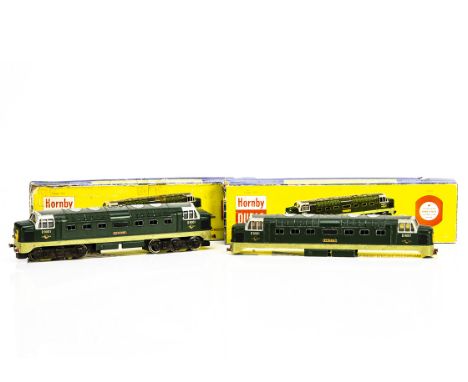 A boxed Hornby-Dublo 00 gauge 3-rail diesel Locomotive and spare body, ref 3234 Deltic 'St Paddy' in BR green as no D9001, P-
