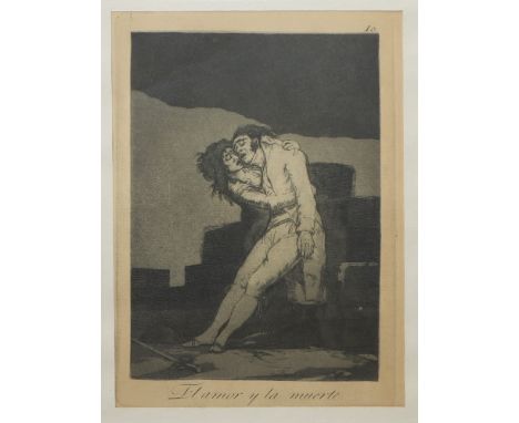 Etching and aquatint Series '' Los Caprichos '' (1799), N.10, antique edition 215 mm x 150 mm Francisco de Goya Etching and a
