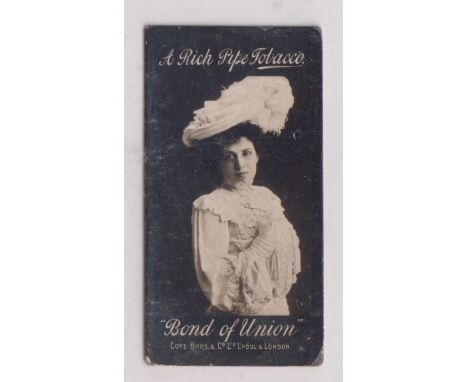 Cigarette cards, Cope, Actors and Actresses K sized, type card. Possible slight tipping in on bottom right corner (fair)