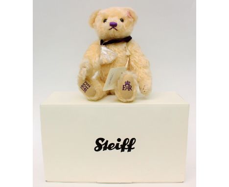 Steiff: A boxed Steiff, 1952-2012 Limited Edition No. 5078, Diamond Jubilee Teddy Bear, No. 663659, 27cm, with box and certif