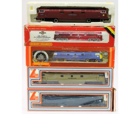 Locomotives: Four boxed Western Class OO gauge diesel locomotives, comprising: Hornby; R352 BR Class 52 Western Diesel, R778 