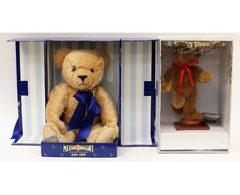 Merrythought: A boxed Merrythought Diamond Jubilee bear, 1930-1990, limited edition number 1,824, complete with certificate, 