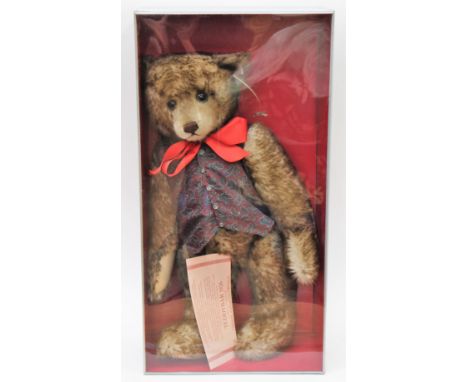 Steiff: A boxed Steiff 'Happy Anniversairy' teddy bear 1926 Replica, 65cm, limited edition 1,197 of 5,000 pieces, '407239', c