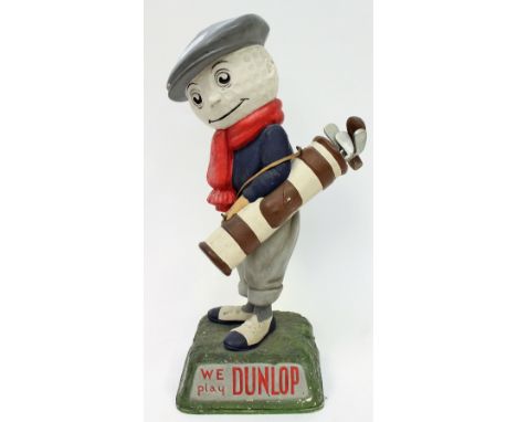 Golf Interest: A Dunlop circa 1930s advertising figure of a golfer.
