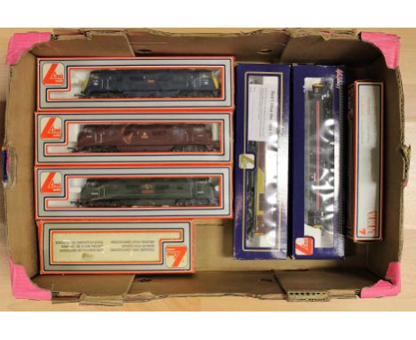 Lima: Seven boxed Lima OO gauge locomotives, comprising: 205114MWG, L204999 Class 47703 Hermes, L205261 Class 67001 EWS, 2051