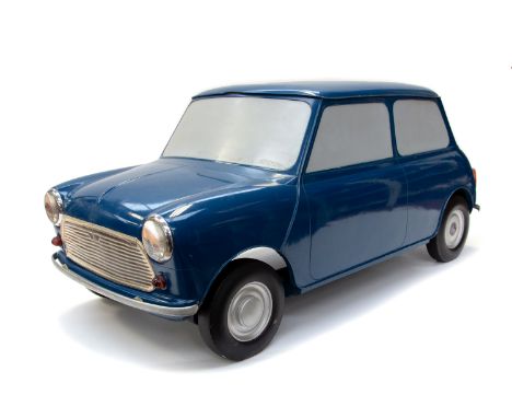 Mini: A 1968 large scale factory model of the classic Mini, fibreglass made.