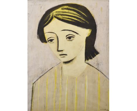 William Scott (1913-1989) British. Portrait of the Artist's Wife, Lithograph, Signed and Numbered 13/60 in Pencil, and Inscri