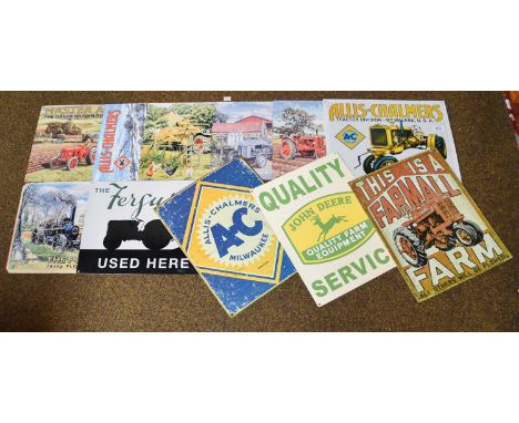 Various Tractor and Transport Related Advertising Signs, modern (11)