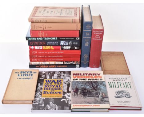 Mixed Military Books, including “Tanks and Trenches” Fletcher, “The Pattern of War” by Lieut-General Sir Francis Tuker, WW1 “