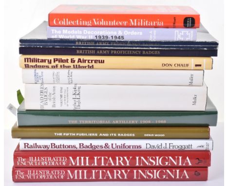Selection of Books of British Badge Collecting Interest, including Volume 1 &amp; 2 of Headdress Badges of the British Army b