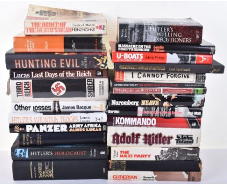 Mixed Books of WW2 Third Reich Interest, including U-Boats – A Pictorial History by Hoyt; Rommel’s Army in Africa by McGuirk;