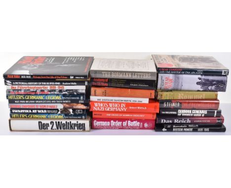 Quantity of Books on WW2 German History, mostly hardback books, some early post WW2 books and a number of high quality books 
