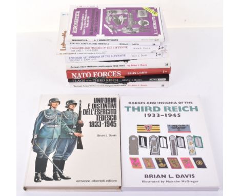 Selection of Books Mostly all Authored by the late Brian L Davis, including German Army Uniforms and Insignia 1933-1945; same