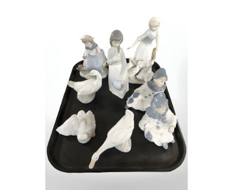 A group of Nao and other Spanish figures.