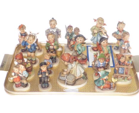 Collection of eighteen Hummel figures