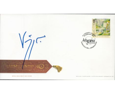 Viggo Mortensen, a signed 2004 Lord of the Rings FDC with Autographed Editions postmark. Mortensen played Aragon in the LOTR'