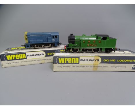 MODEL RAILWAY - WRENN W2217 LINER with W2232 B R Blue Shunter boxed, 0-6-2 Tank (Gloss), boxed with instructions