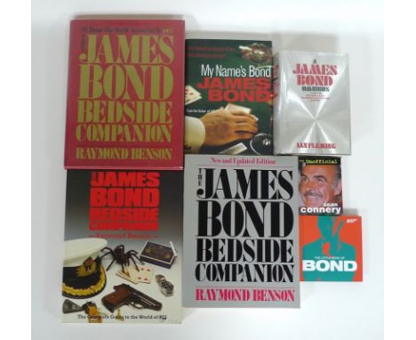 A group of James Bond reference books, including three editions of 'The James Bond Bedside Companion', one first edition Dodd