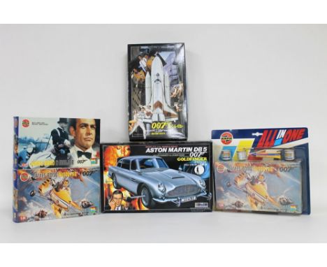 A group of five boxed Airfix and Doyusha scale model kits, comprising Airfix two 4401 and one 4402, and Doyusha 07-4-2000 and