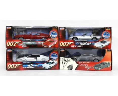 A group of four 1/18 scale die cast replica models, all boxed, by Joyride, RC2 Brands Inc, comprising Ford Mustang Mach 1, fr