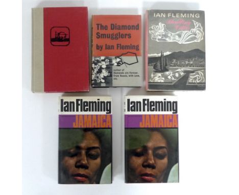 A group of Ian Fleming, first editions comprising 'The Diamond Smugglers', Jonathan Cape, Oxford, 1957, dust jacket, acetate 