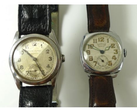 A gentleman's Rolex Oyster Extra Precision steel cased wristwatch, retailed by Mappin & Webb, circa 1940, silvered dial with 