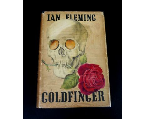 Ian Fleming, 'Goldfinger', first edition, Jonathan Cape, London, 1959, dust jacket, not price clipped, with acetate cover.Pro