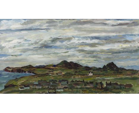 Alistair Sutherland'Scaraben/Morven from Lybster' (Caithness), signed, watercolour and body-colour, 39 x 72cm; Henry H Clyne 