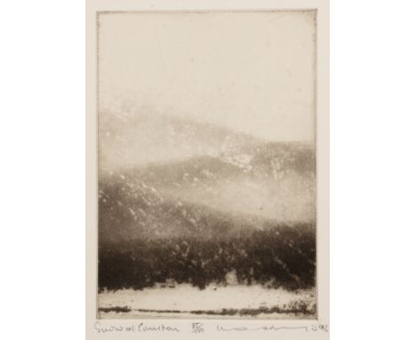 Norman Ackroyd (b. 1935)'Snow at Coniston', etching with aquatint, pencil signed in the margin, titled, numbered 85/100 and d