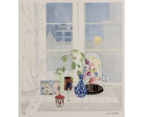 Jane Tippet (b. 1949)A country lane, lithograph in colours, pencil signed in the margin and numbered 107/225, 27 x 18cm; and 