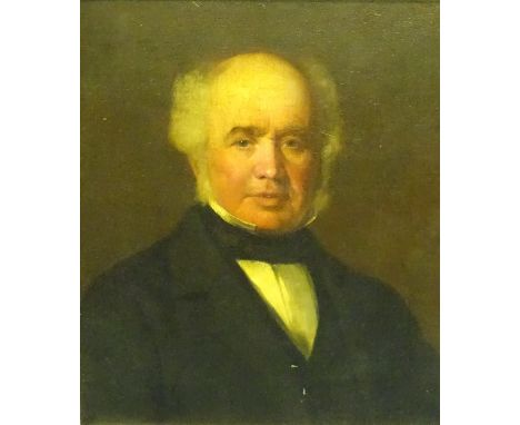 Scottish School (19th Century)'Portrait of a Gentleman'Oil on board, unsigned, 60 x 50cmProvenance: Aitken Dott & Son label v