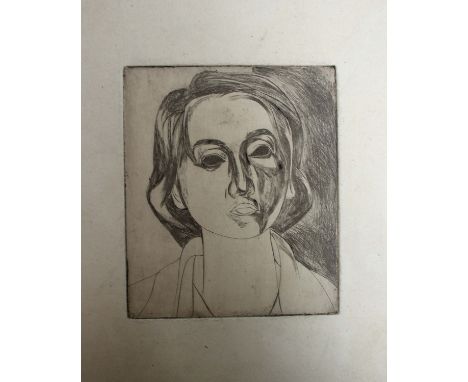 David Haughton (British, 1924-1991)Portrait of a Woman Etching15 x 12.5cm