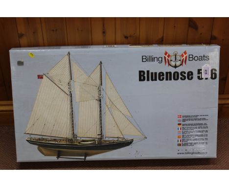 A boxed 'Billings Boats' Bluenose 576 model kit, contents appear complete