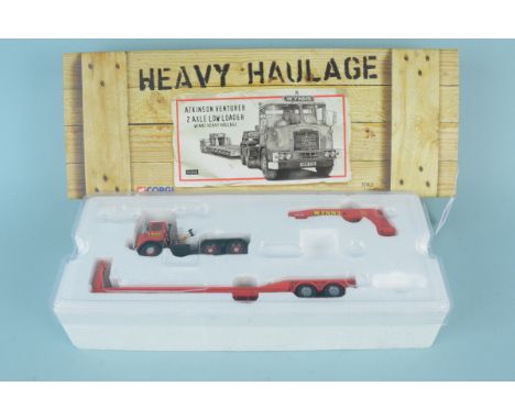 A boxed Corgi 'Wynns' heavy haulage low loader, 1:50 scale