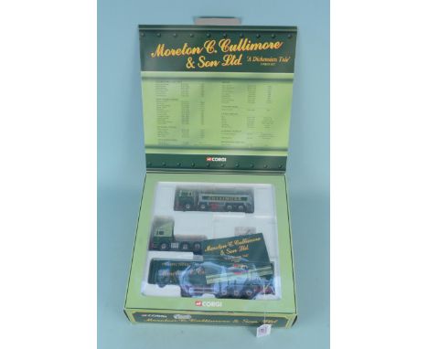 A boxed Corgi 'Moreton C Cullimore &amp; Sons Ltd' a 'Dickensian Tale' limited edition 1:50 scale two piece set