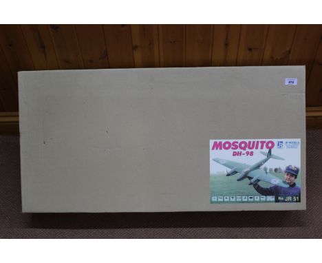 A boxed 'JR Models' Mosquito DH-98 model kit No.JR51, contents appear complete