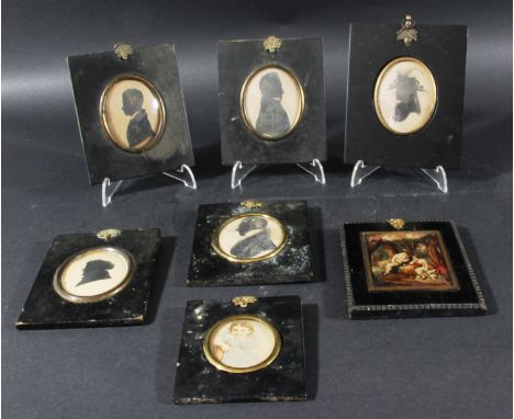 Five Various Silhouette Portraits,  a Photo Portrait and a Small Picture (7)