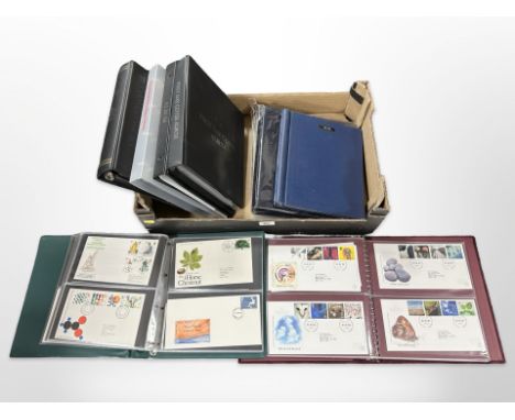 Several albums of first day covers. (1 box)