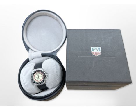A Tag Heuer wristwatch model TR371.508, with box and spare un-used strap, case 28mm