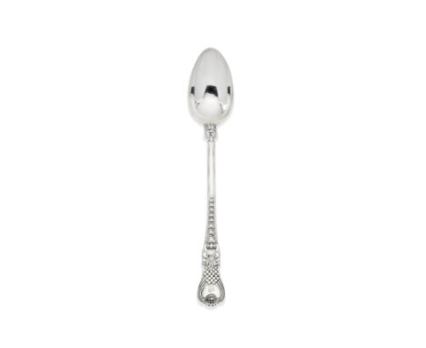 A George III silver basting spoonPaul Storr, London 1813 Coburg pattern, crested, length 31cm, weight 6.5oz.This lot is subje